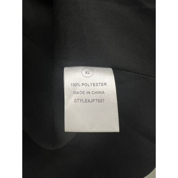 Fashion Nova Satin Ruched Sleeve Leopard Cheetah Print Drapey Blazer Jacket, XL - Picture 5 of 6